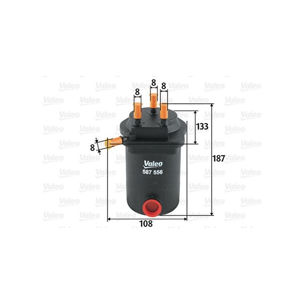 Bränslefilter Valeo 587556 VALEO
