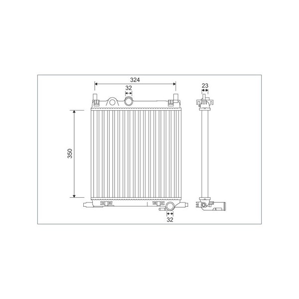 Kylare, motorkylning Valeo 701128 VALEO
