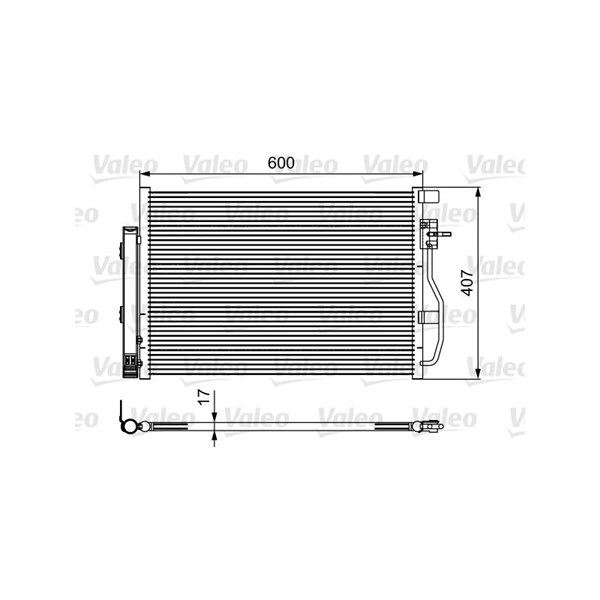 Kondensor, klimatanläggning Valeo 814478 VALEO
