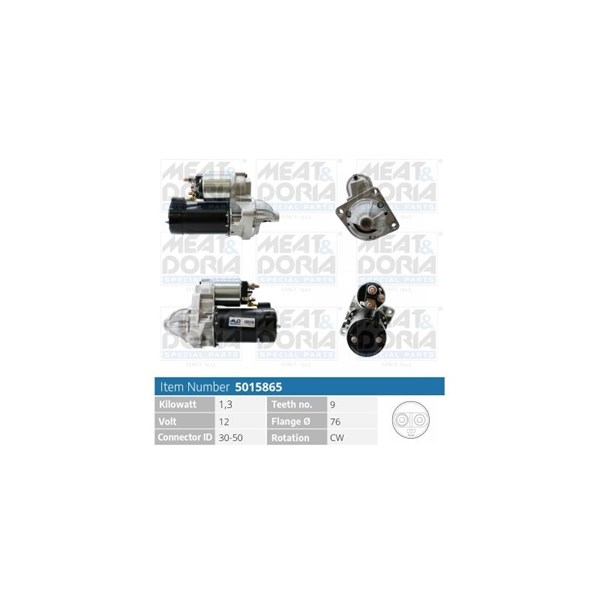 Startmotor 12V Meat & doria 5015865 MEAT & DORIA