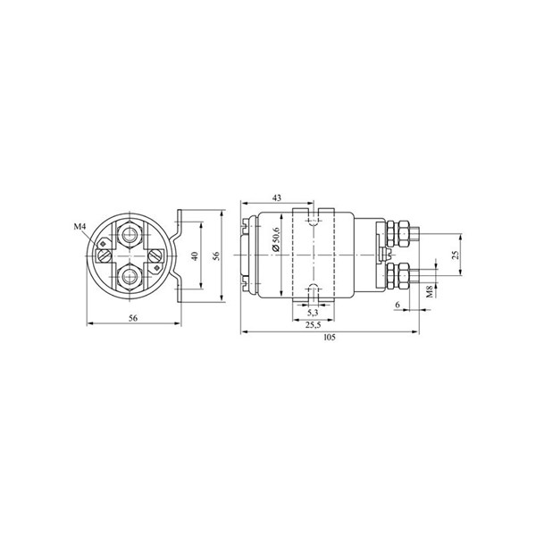 Relä, huvudström, Universal 24V Bosch 0 333 009 005 BOSCH