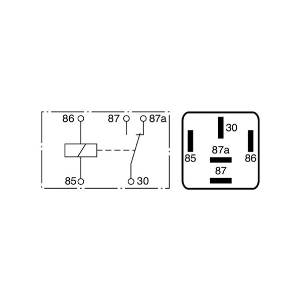 Relä, huvudström 12V Bosch 0 986 332 022 BOSCH