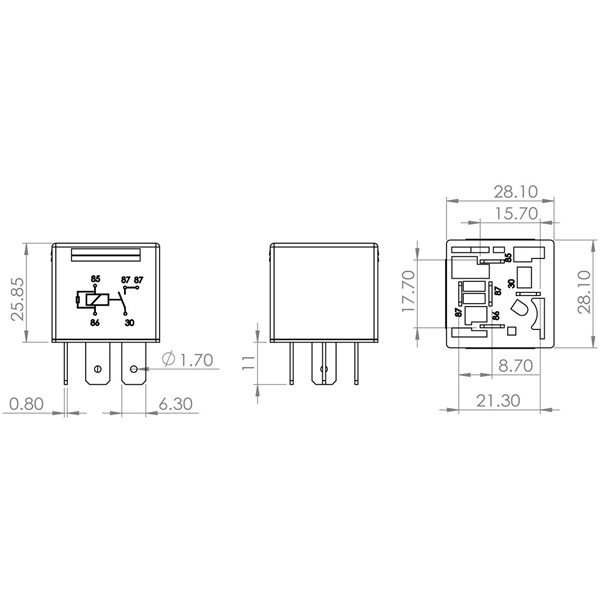 Relä, huvudström, Universal 24V Bosch 0 986 AH0 204 BOSCH