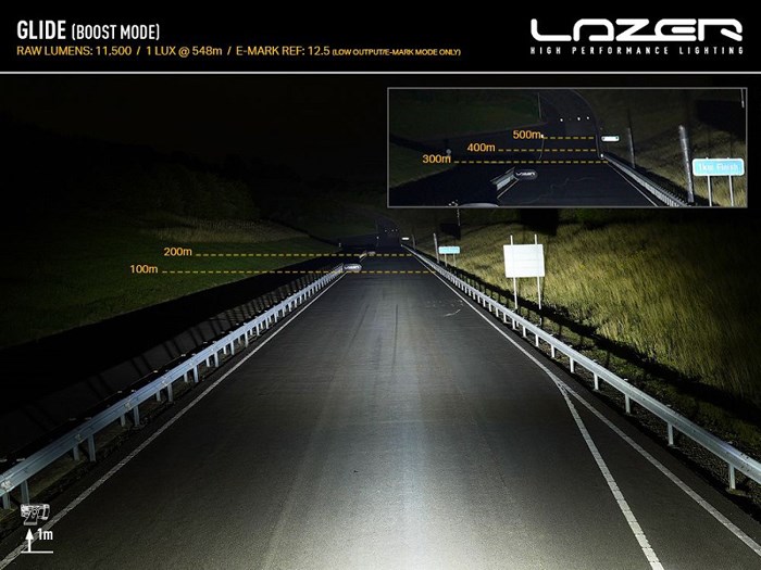Lazer LED-ramp Glide, Universal Lazer LED-ramp Glide, Universal