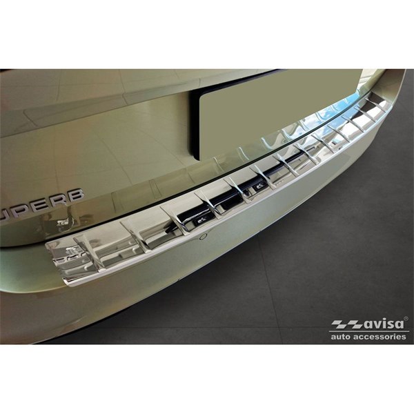 Övertäck, Stötfångare Chrome Skoda Superb IV Combi 2023-, Bak