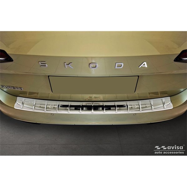 Övertäck, Stötfångare Chrome Skoda Superb IV Combi 2023-, Bak Övertäck, Stötfångare Chrome Skoda Superb IV Combi 2023-, Bak