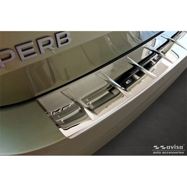 Övertäck, Stötfångare Chrome Skoda Superb IV Combi 2023-, Bak
