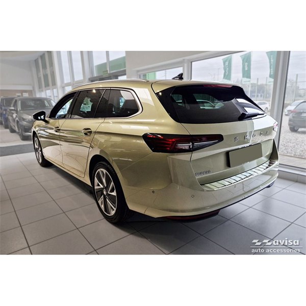 Övertäck, Stötfångare Chrome Skoda Superb IV Combi 2023-, Bak Övertäck, Stötfångare Chrome Skoda Superb IV Combi 2023-, Bak