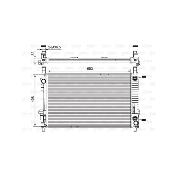 Kylare, motorkylning Valeo 734378 VALEO
