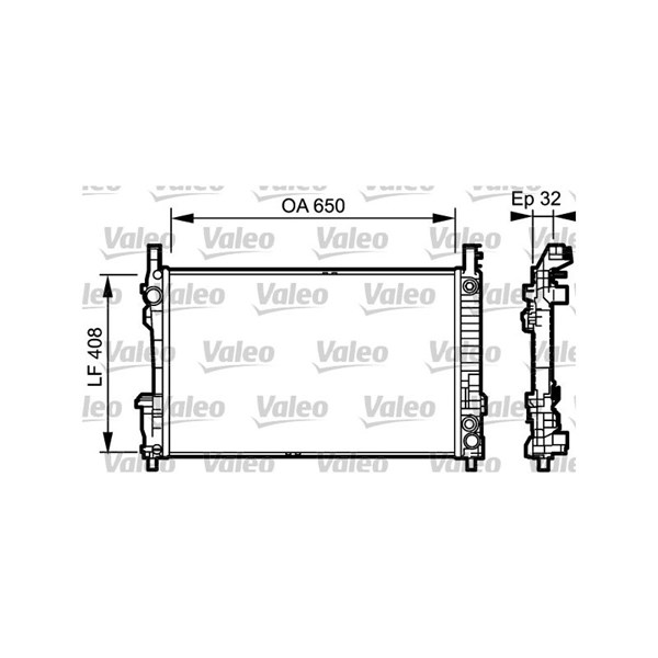 Kylare, motorkylning Valeo 734379 VALEO