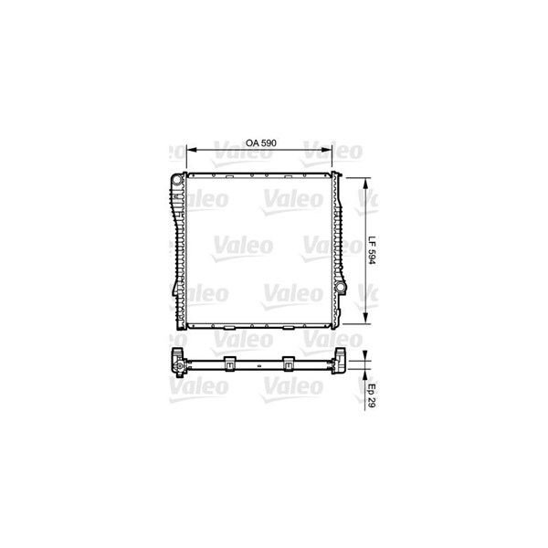 Kylare, motorkylning Valeo 734895 VALEO