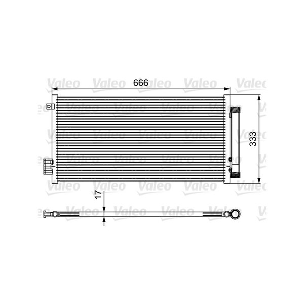Kondensor, klimatanläggning Valeo 814111 VALEO