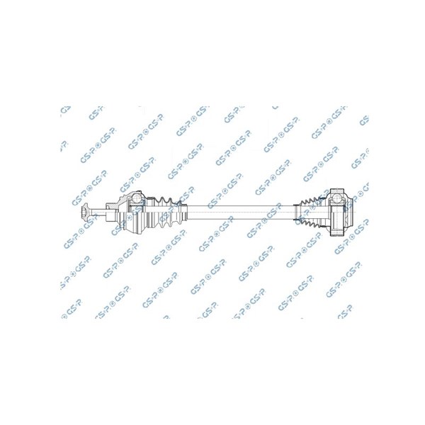 Drivaxel Audi A8 D4 (4h2, 4h8, 4hc, 4hl), Bakaxel vänster Gsp 201 GSP