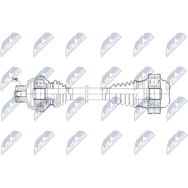Drivaxel, Bakaxel vänster Nty NPW-AU-089 NTY