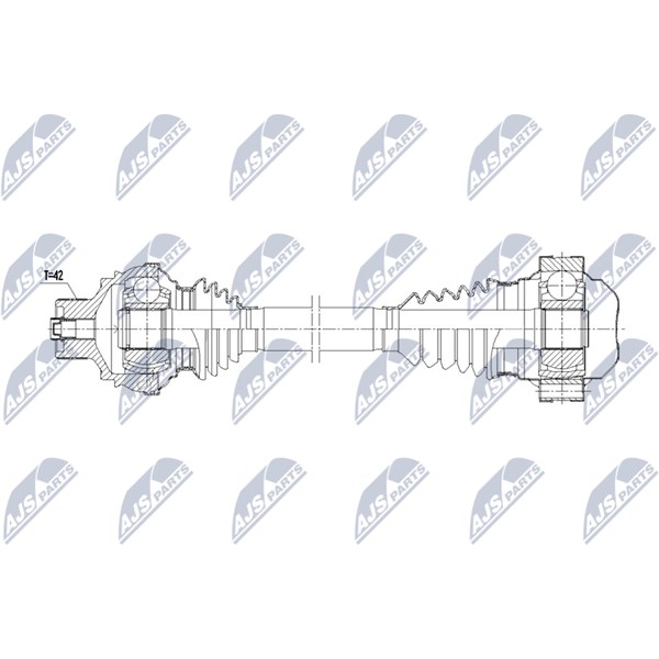 Drivaxel, Bakaxel höger Nty NPW-AU-090 NTY