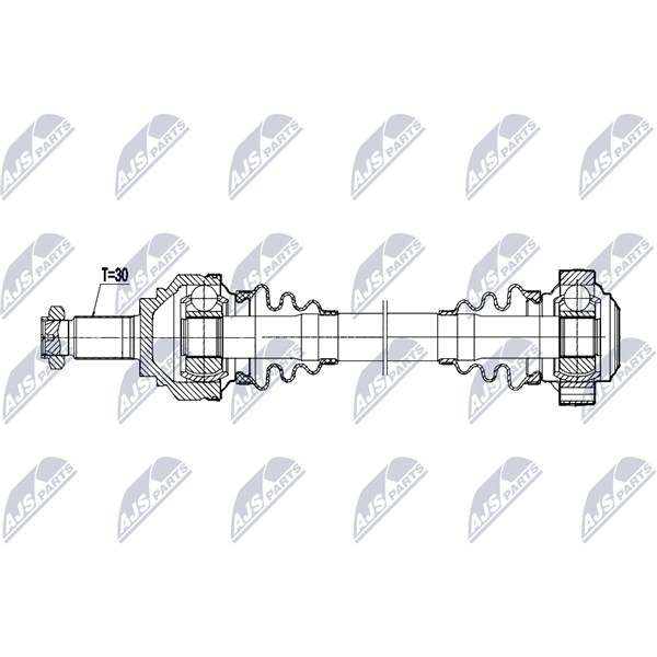 Drivaxel, Bakaxel höger Nty NPW-BM-202 NTY