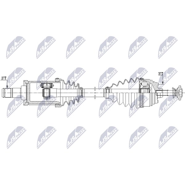 Drivaxel, framaxel vänster Nty NPW-BM-208 NTY