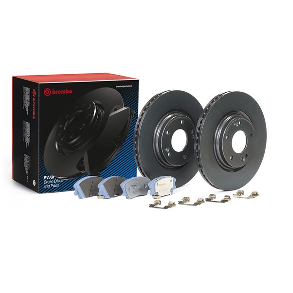 Bromssats, Skivbroms Ventilerad, Framaxel Brembo KT 08 028 BREMBO
