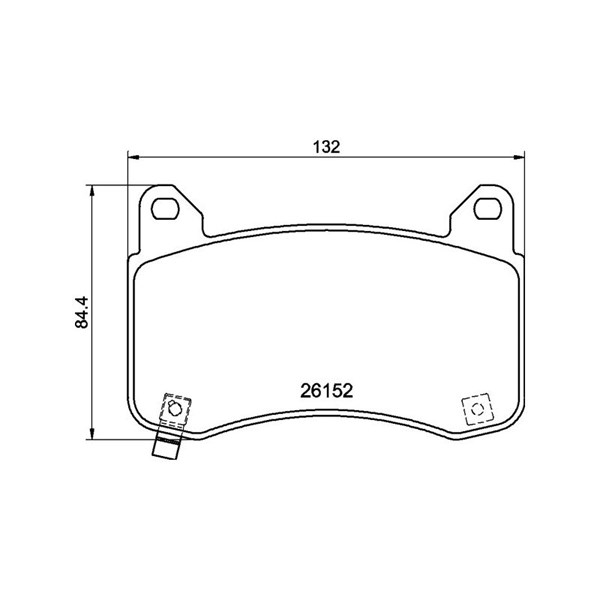 Bromsbeläggsats, Framaxel Brembo P 09 029 BREMBO