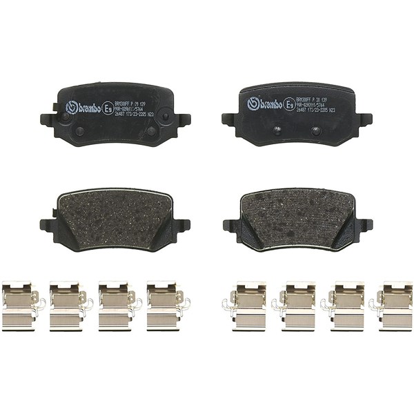 Bromsbeläggsats, Bakaxel Brembo P 30 139 BREMBO