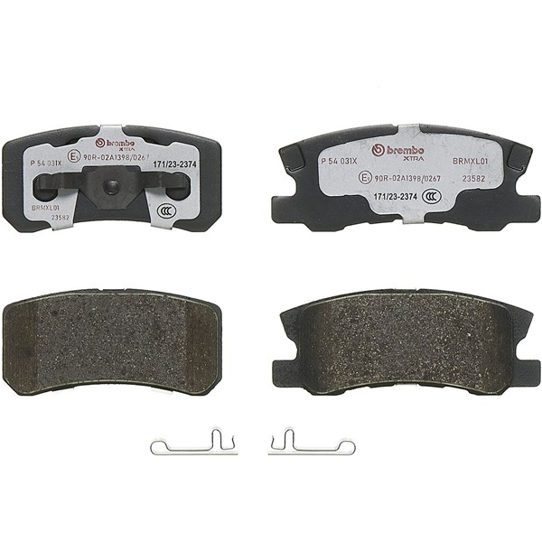 Bromsbeläggsats, Bakaxel Brembo P 54 031X BREMBO
