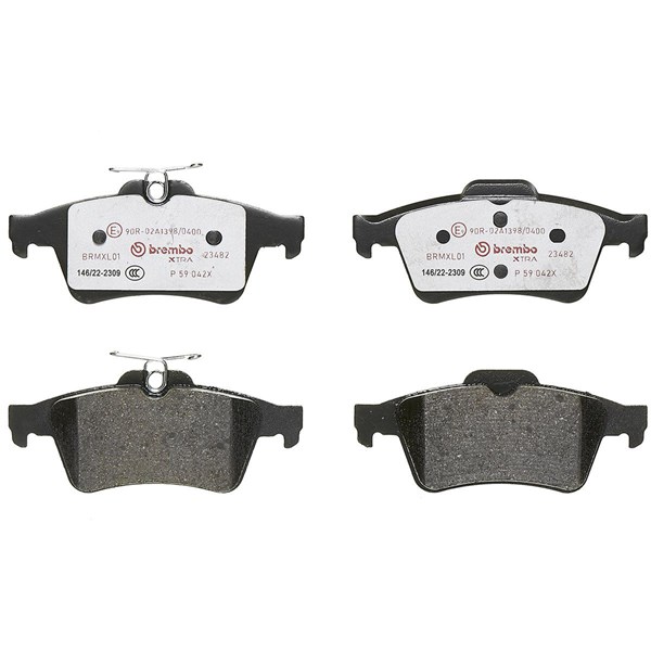 Bromsbeläggsats, Bakaxel Brembo P 59 042X BREMBO