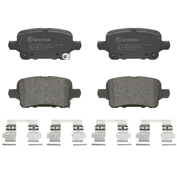 Bromsbeläggsats, Bakaxel Brembo P 59 095 BREMBO
