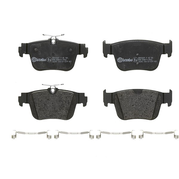 Bromsbeläggsats, Bakaxel Brembo P 85 184 BREMBO