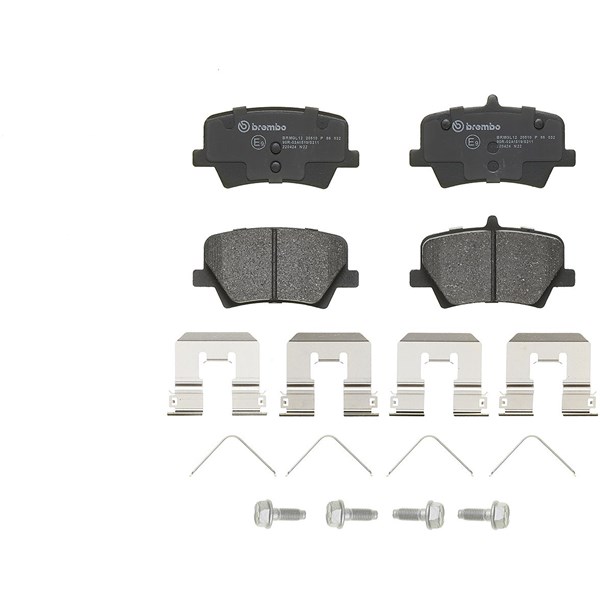 Bromsbeläggsats, Bakaxel Brembo P 86 032 BREMBO