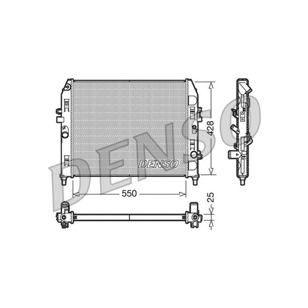 Kylare, motorkylning Denso DRM44008 DENSO