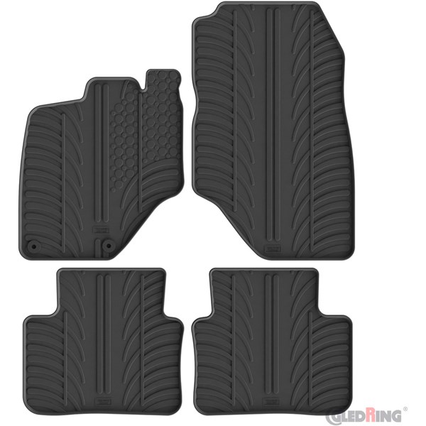 Gummimatta, kupé Peugeot 5008 III Hybrid, Fram eller bak GledRing