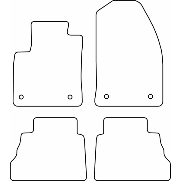 Textilmatta, kupé Ford Tourneo Courier, Fram eller bak AutoStyle Textilmatta, kupé Ford Tourneo Courier, Fram eller bak AutoStyle