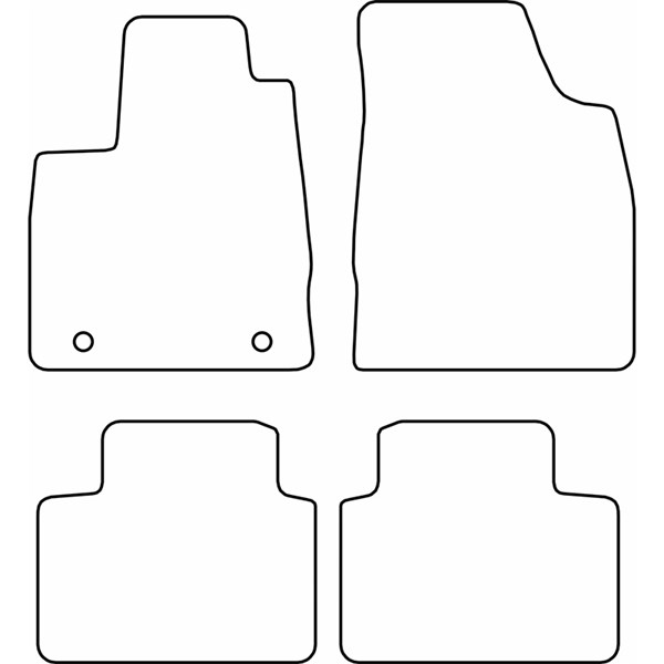 Textilmatta, kupé MG 3 Hybrid+, Fram eller bak Autostyle TM MG506 AutoStyle