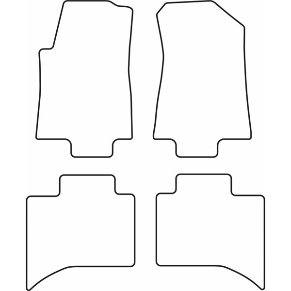 Textilmatta, kupé Maxus ET90 Pickup, Fram eller bak AutoStyle Textilmatta, kupé Maxus ET90 Pickup, Fram eller bak AutoStyle