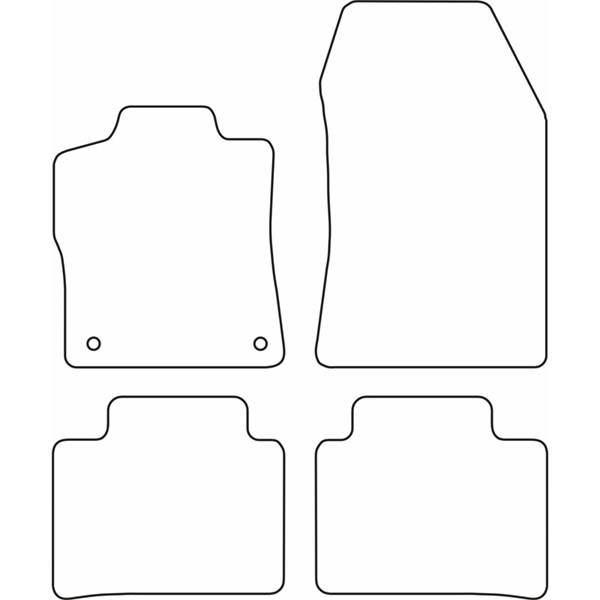 Textilmatta, kupé Peugeot 408 II, Fram eller bak AutoStyle Textilmatta, kupé Peugeot 408 II, Fram eller bak AutoStyle