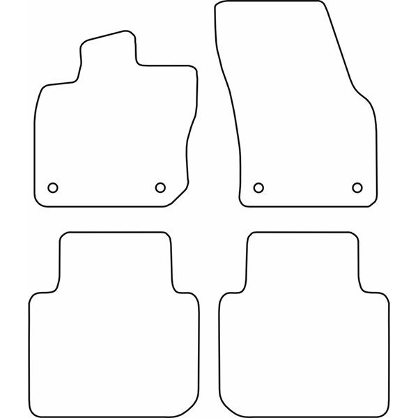 Textilmatta, kupé Skoda Kodiaq II (PS7), Fram eller bak AutoStyle Textilmatta, kupé Skoda Kodiaq II (PS7), Fram eller bak AutoStyle