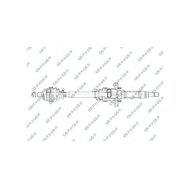 Drivaxel Mercedes-benz A-klass (w168) Gsp 235047 GSP