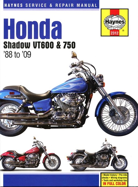 Haynes Reparationshandbok, Honda Shadow VT600 & 750, 88-09 Haynes Haynes