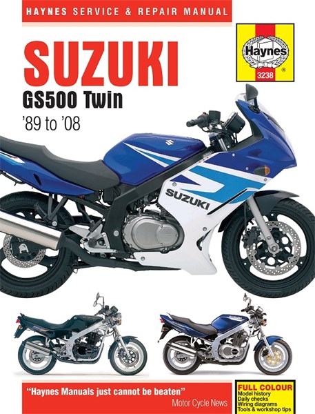 Haynes Reparationshandbok, Suzuki GS500 Twin, 89-08 Haynes SV3238 Haynes