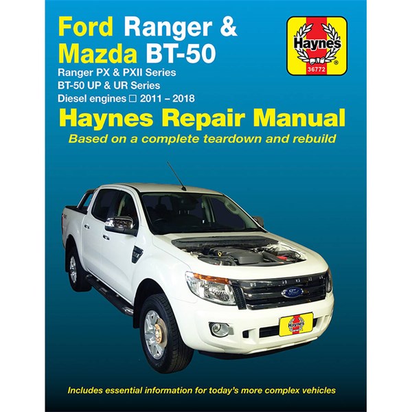 Haynes Reparationshandbok, Ford Ranger, Mazda BT-50 2011-18 Hayne Haynes