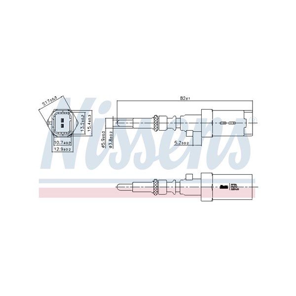 Kylvätsketemperatur-sensor Nissens 207016 NISSENS