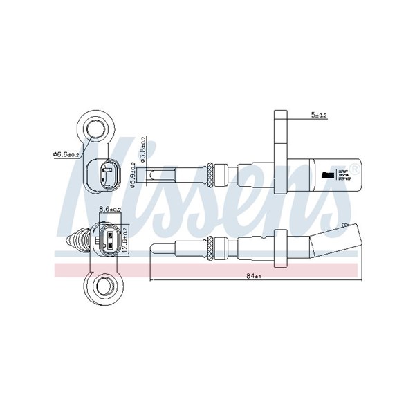 Kylvätsketemperatur-sensor Nissens 207017 NISSENS