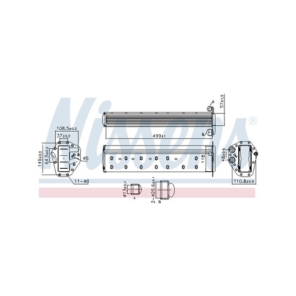 Intercooler Nissens 961227 NISSENS