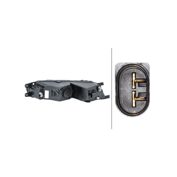 Drl, varselljus, Höger Hella 2PT 011 839-161 HELLA