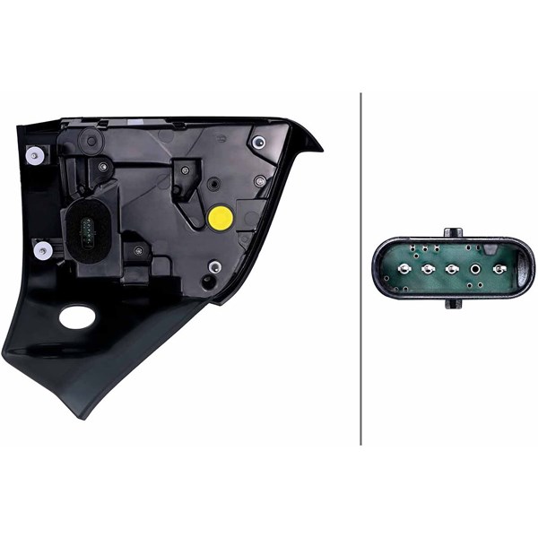 Baklykta 12V, Höger Hella 2SD 015 341-941 HELLA