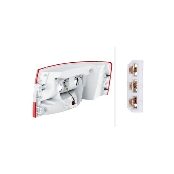 Baklykta 12V, Vänster Hella 2SK 011 082-091 HELLA