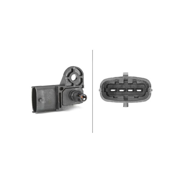 Map Sensor, Nedre Hella 6PP 013 112-251 HELLA