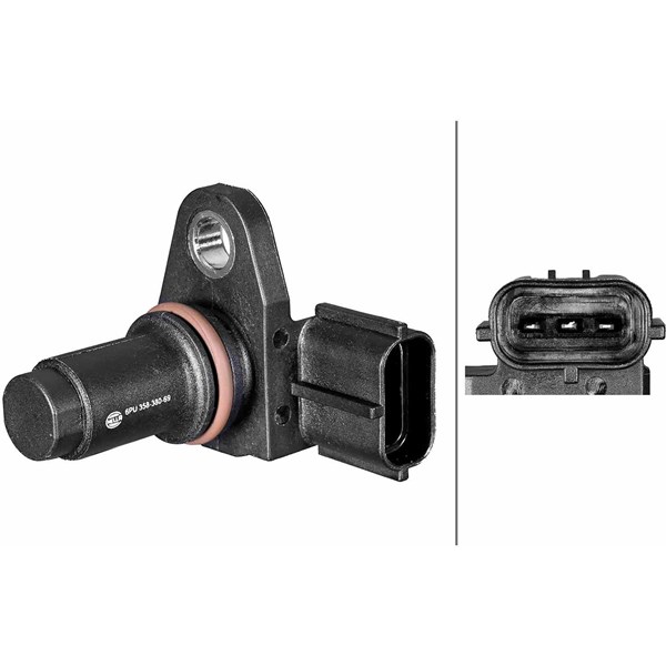 Sensor, kamaxelgivare, Höger, Vänster Hella 6PU 358 380-691 HELLA