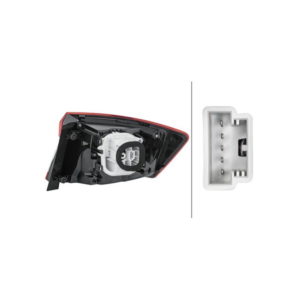 Baklykta 12V, Vänster Hella 9EL 354 856-011 HELLA