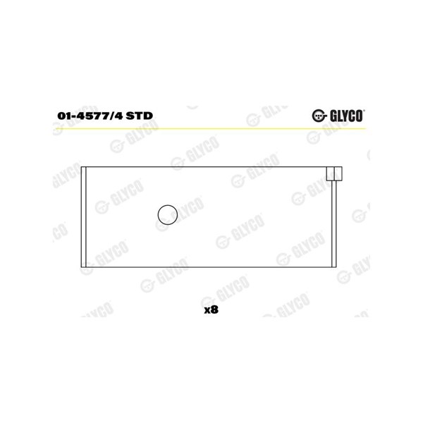 Vevstakslager Glyco 01-4577/4 STD GLYCO